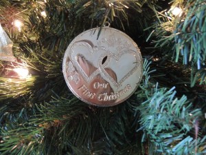 "Our First Christmas" - Ed and I bought this together 24 years ago. :)