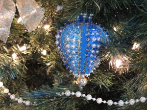 An ornament made by my hubby and his mom when he was younger. 