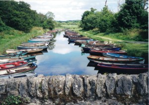 Boats in a row, Killarney, Ireland