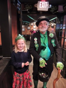Amy found a giant leprechaun wandering about the place.  ;)