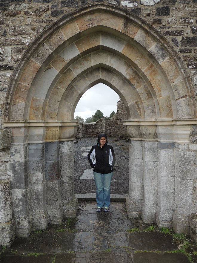 A rainy day at Clonmacnoise; no crowds, just stillness.